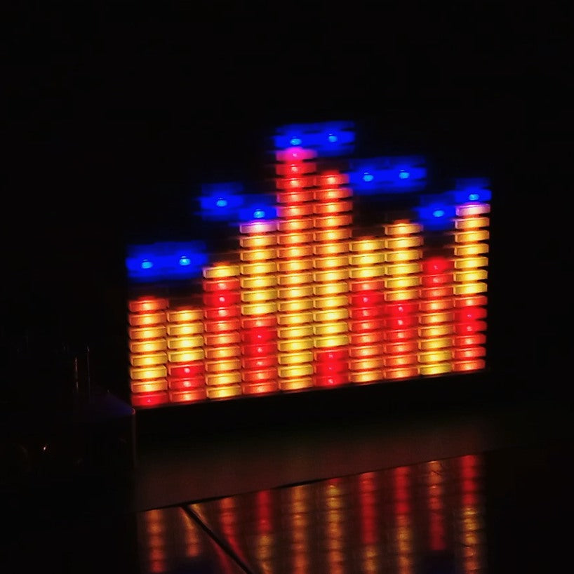 SA-10AUX: 10-Band LED Audio Spectrum Analyzer
