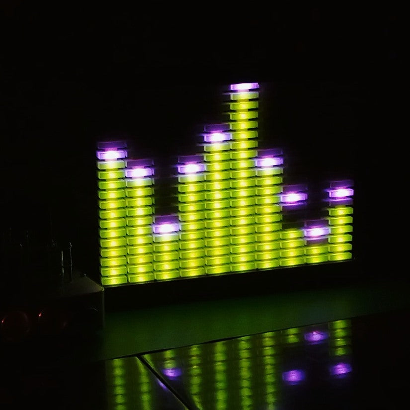 SA-10AUX: 10-Band LED Audio Spectrum Analyzer