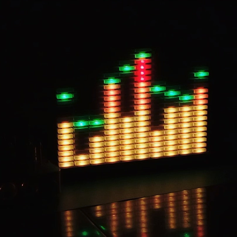SA-10AUX: 10-Band LED Audio Spectrum Analyzer