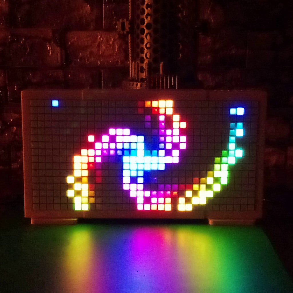 Audio Reactive LED Matrix Display | Music Sync Pixel Art Lamp, ESP32 Smart Home Decor