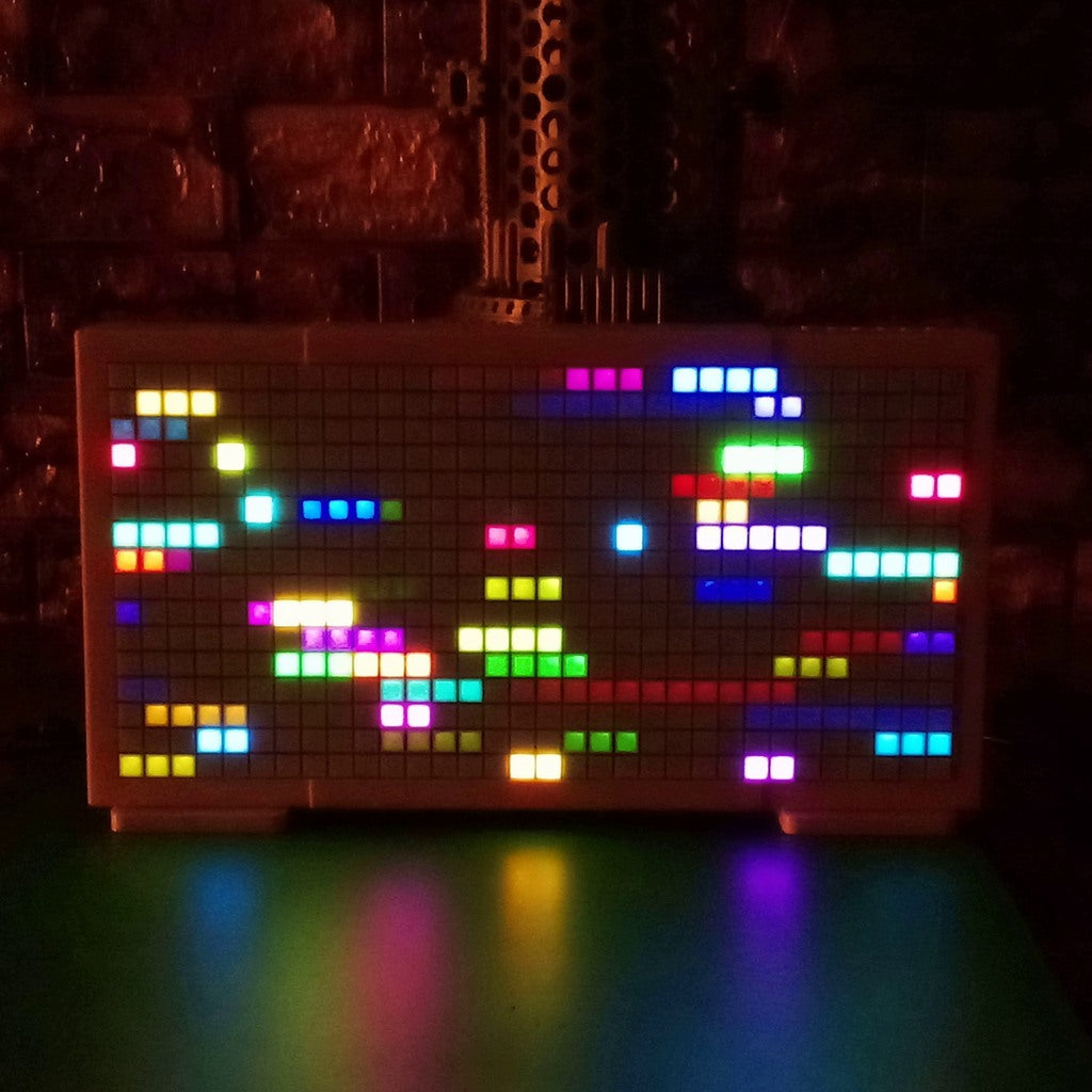 Audio Reactive LED Matrix Display | Music Sync Pixel Art Lamp, ESP32 Smart Home Decor