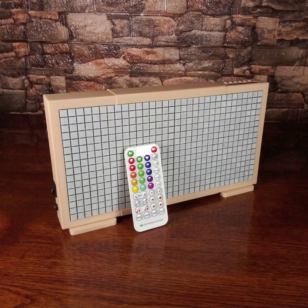 Audio Reactive LED Matrix Display | Music Sync Pixel Art Lamp, ESP32 Smart Home Decor