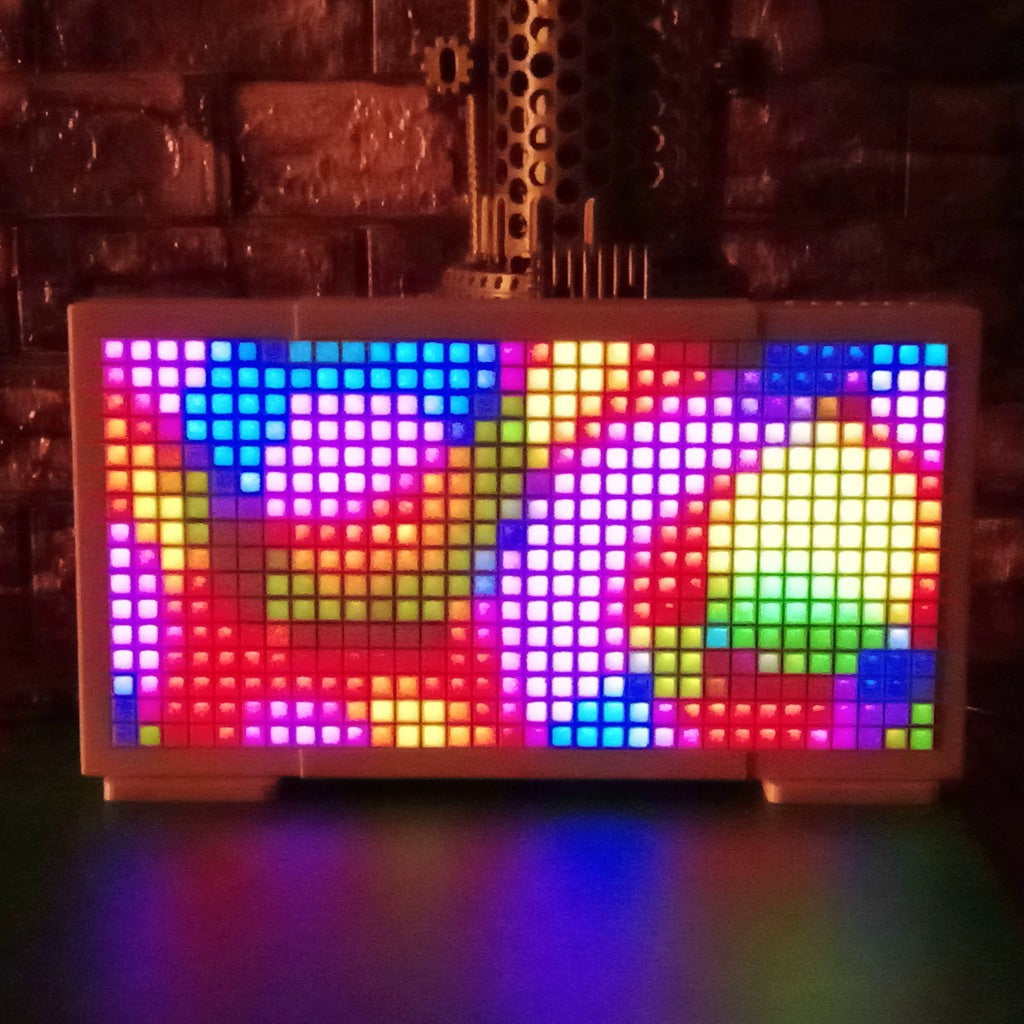 Audio Reactive LED Matrix Display | Music Sync Pixel Art Lamp, ESP32 Smart Home Decor