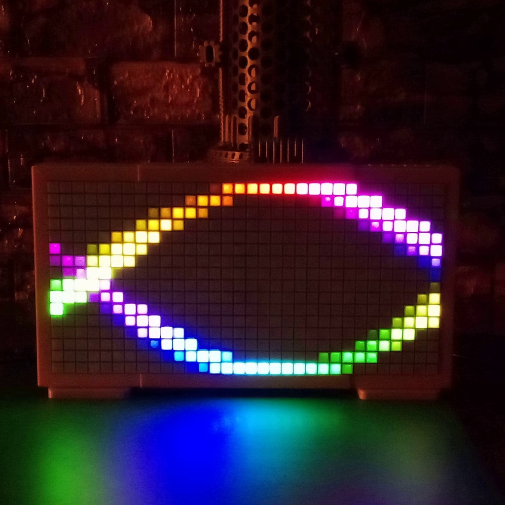 Audio Reactive LED Matrix Display | Music Sync Pixel Art Lamp, ESP32 Smart Home Decor