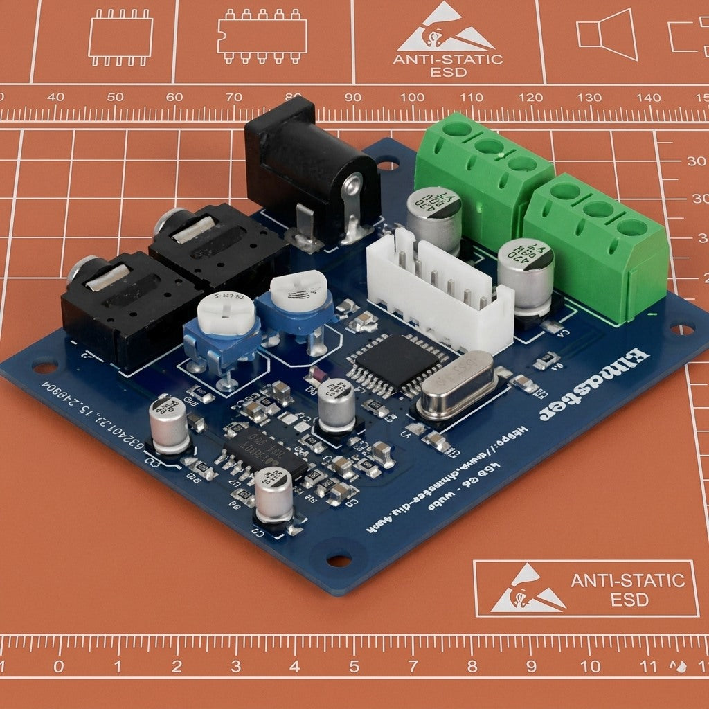 Electronic module for self-assembly of a sound level indicator