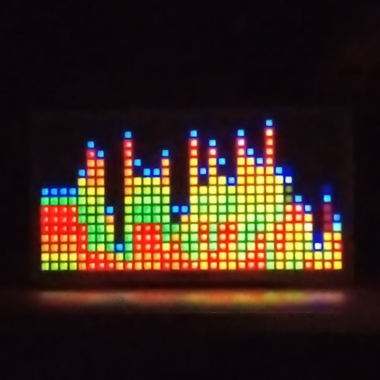 SV-32matrix: 512 LED Audio Spectrum Analyzer & Light Effect Generator