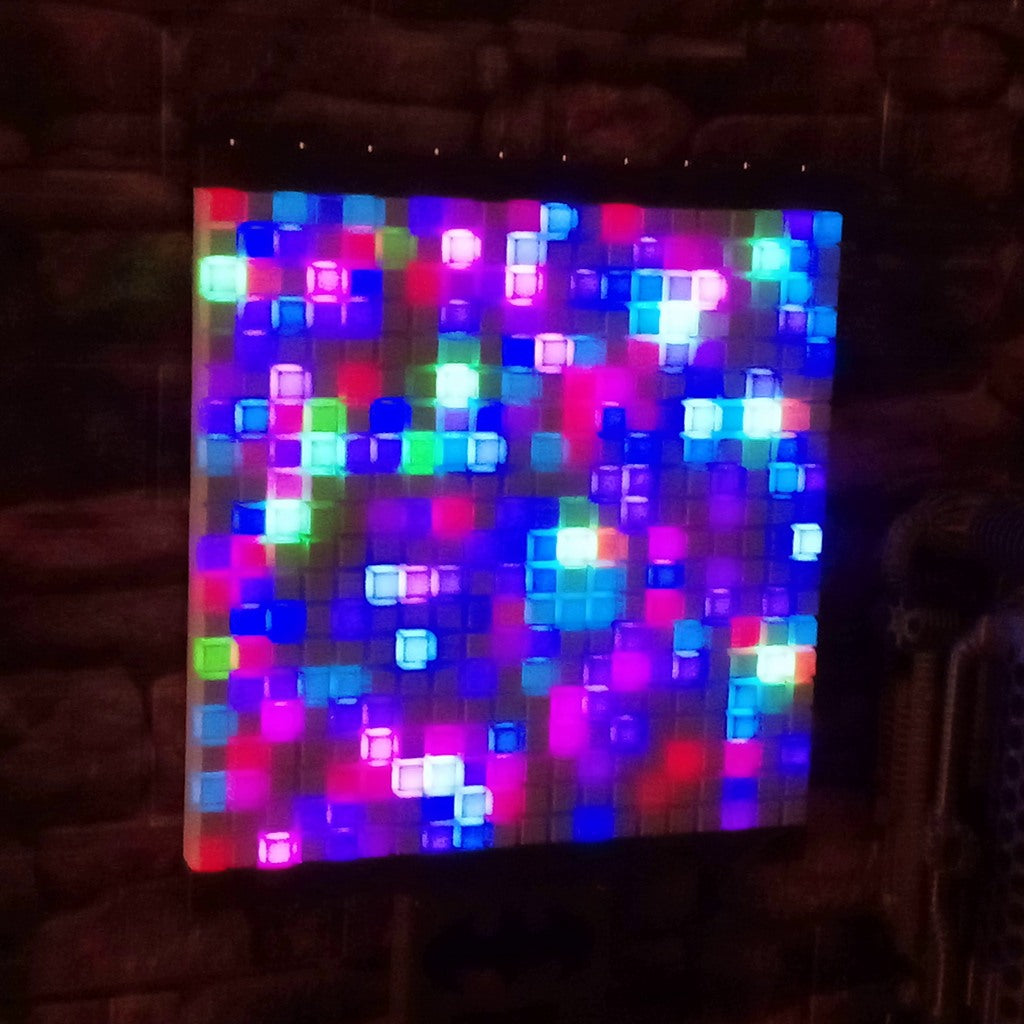Audio-reactive 3D LED matrix "BATMAN" (20x20)