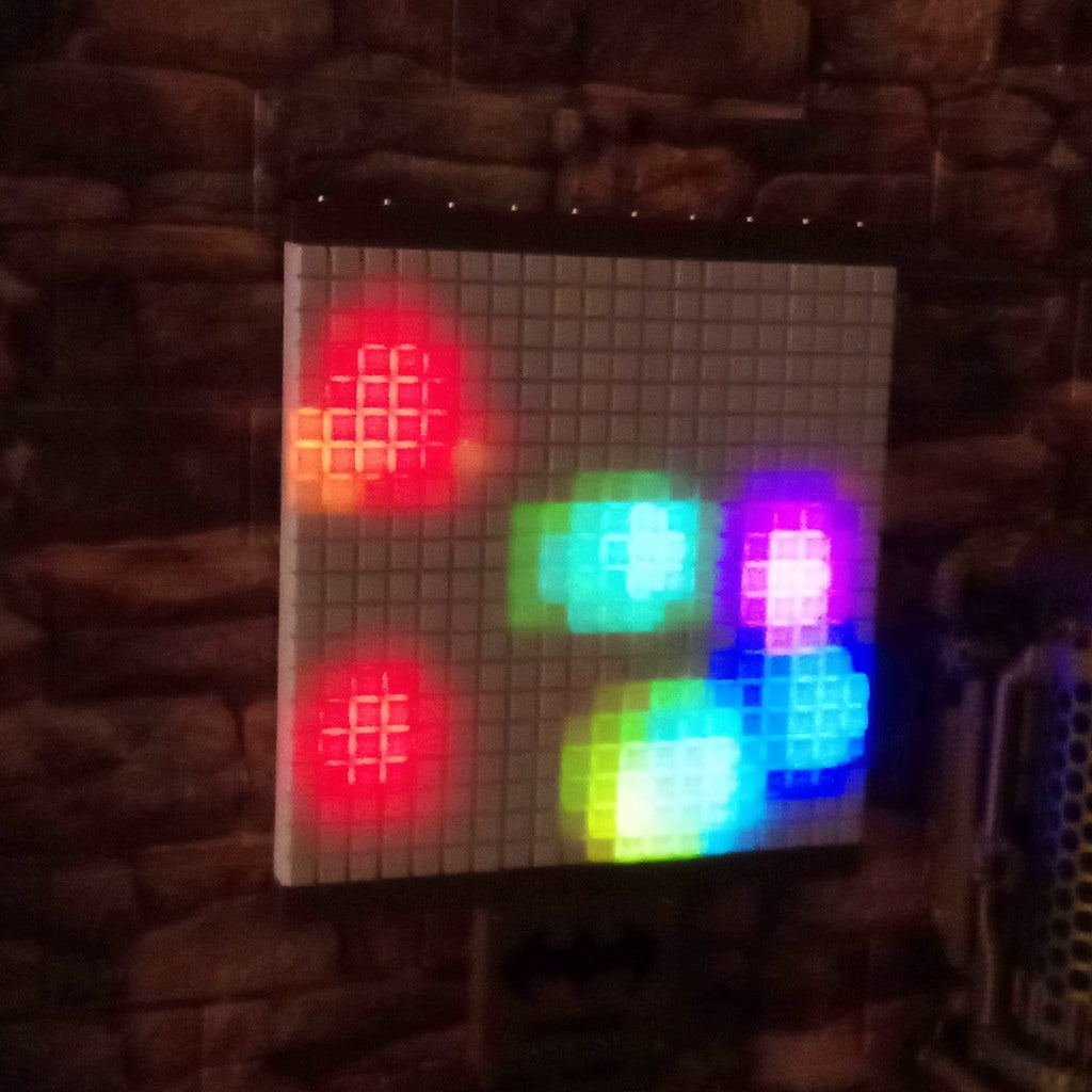 Audio-reactive 3D LED matrix "BATMAN" (20x20)
