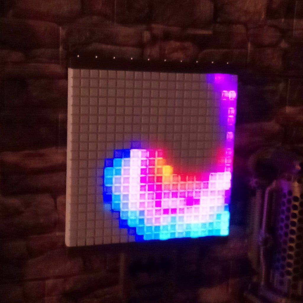 Audio-reactive 3D LED matrix "BATMAN" (20x20)