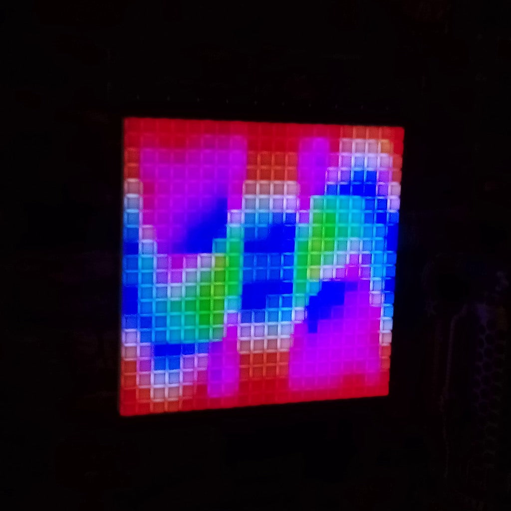 Audio-reactive 3D LED matrix "BATMAN" (20x20)