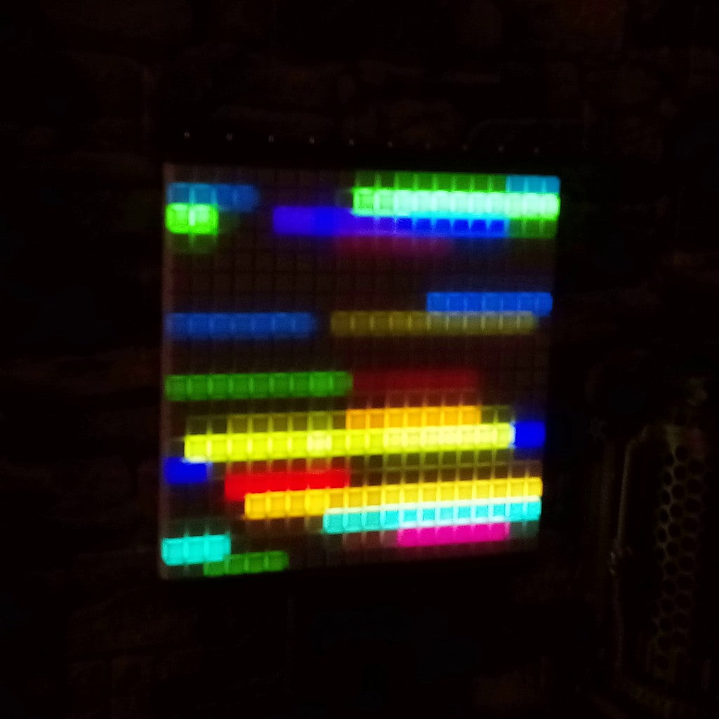 Audio-reactive 3D LED matrix "BATMAN" (20x20)