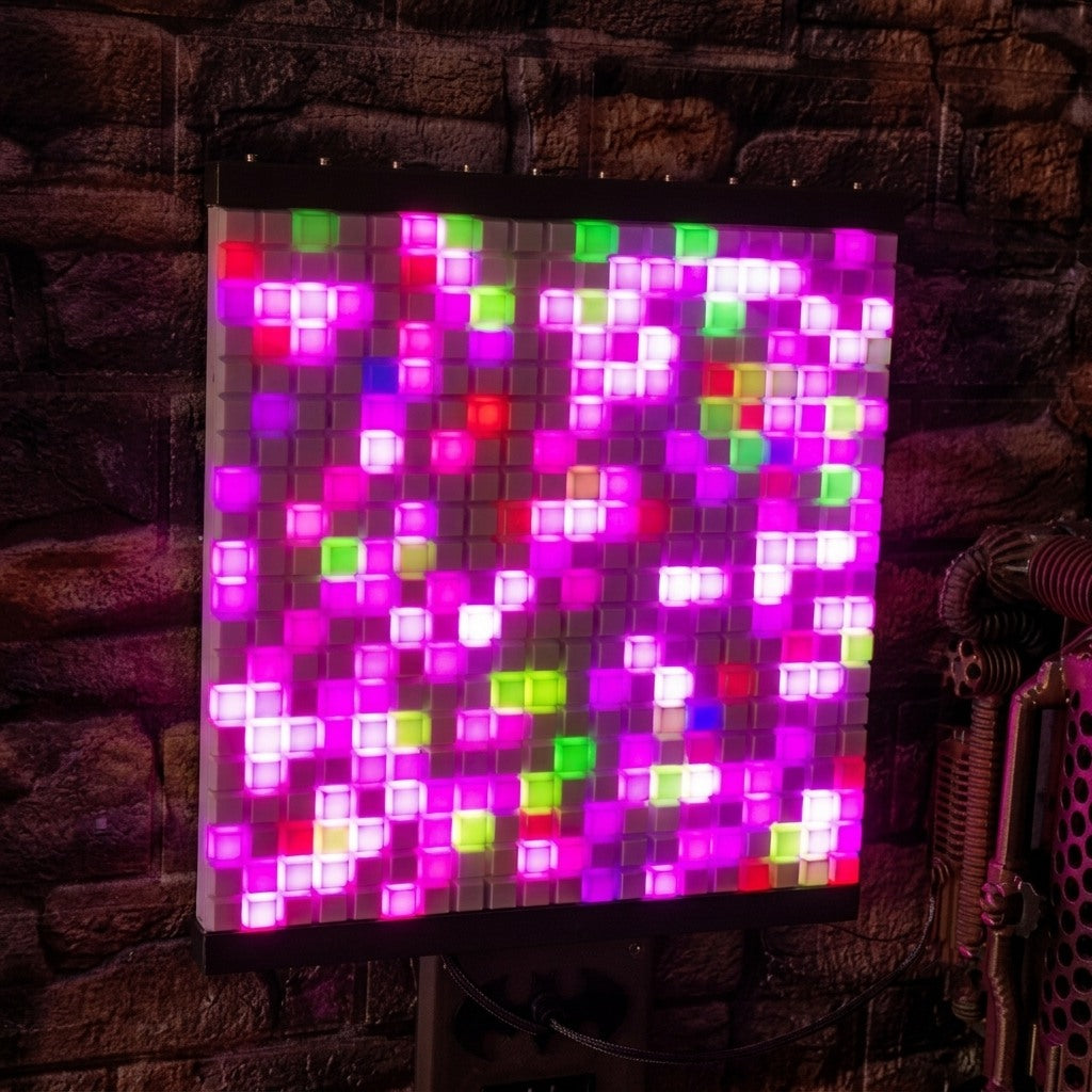 Audio-reactive 3D LED matrix "BATMAN" (20x20)