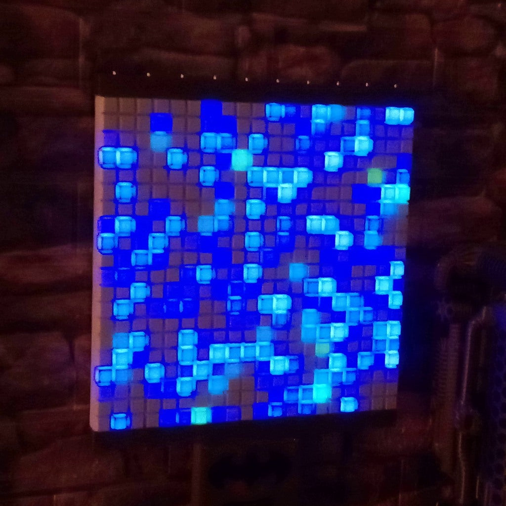 Audio-reactive 3D LED matrix "BATMAN" (20x20)