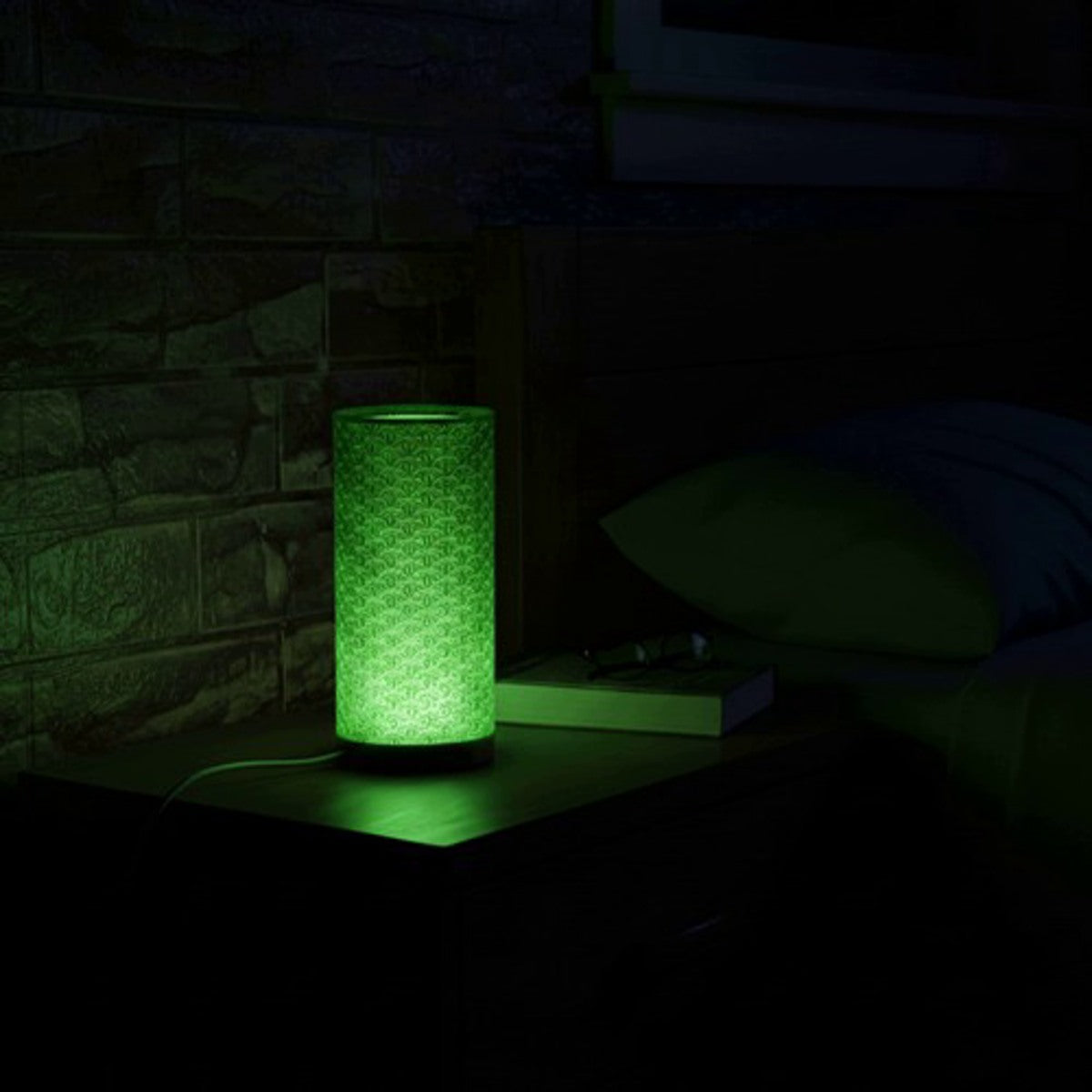 Cylindrical "Kumiko" RGB LED Night Light / Desk Lamp (Copper Edition)