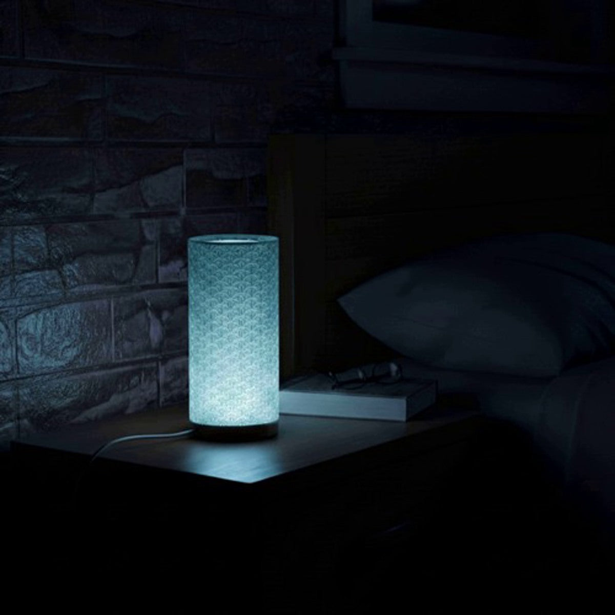 Cylindrical "Kumiko" RGB LED Night Light / Desk Lamp (Copper Edition)