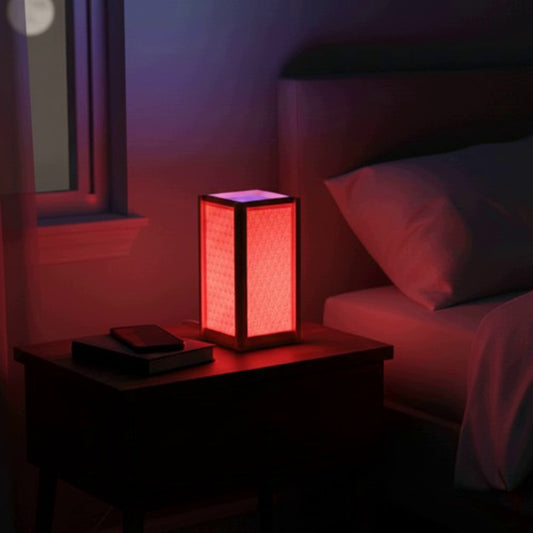 Rectangular LED night light RGB in Kumiko style