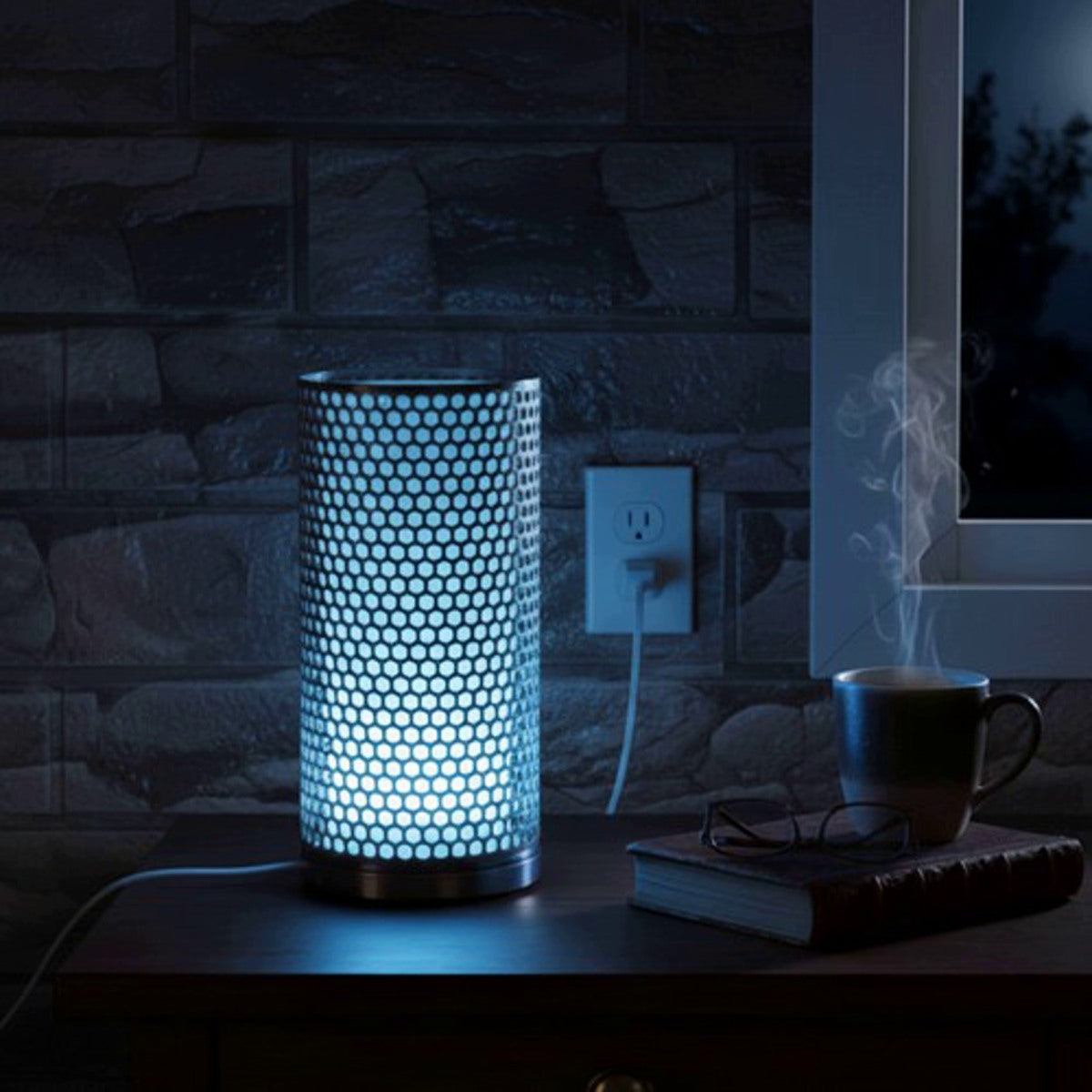 Elegant Mesh Lantern: 3D-Printed Warm Ambient Night Light