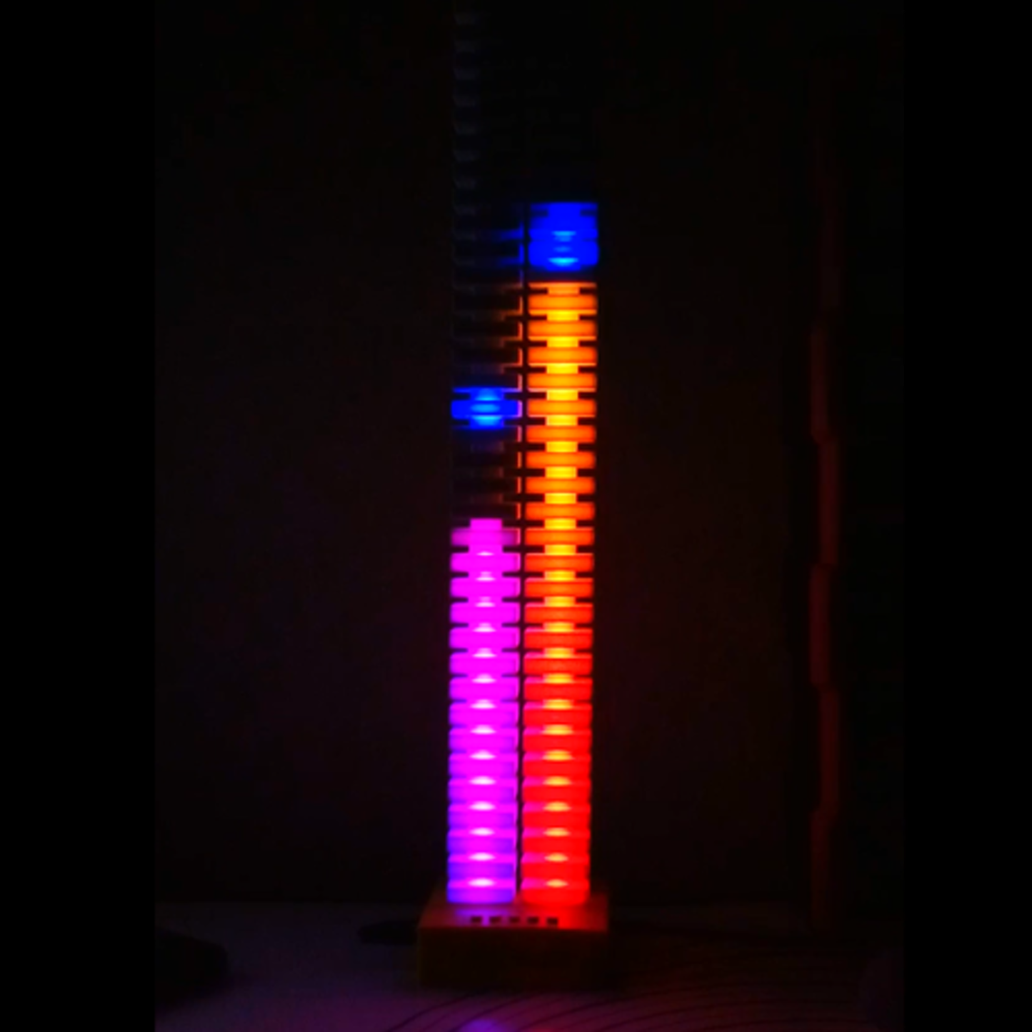 Stereo LED VU Meter VU-30S: Dual Channel Audio Visualizer